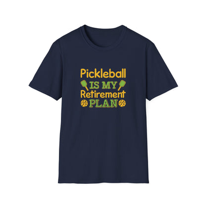 Men's Quirky Pickleball T-shirt - Pickleball Is My Retirement Plan