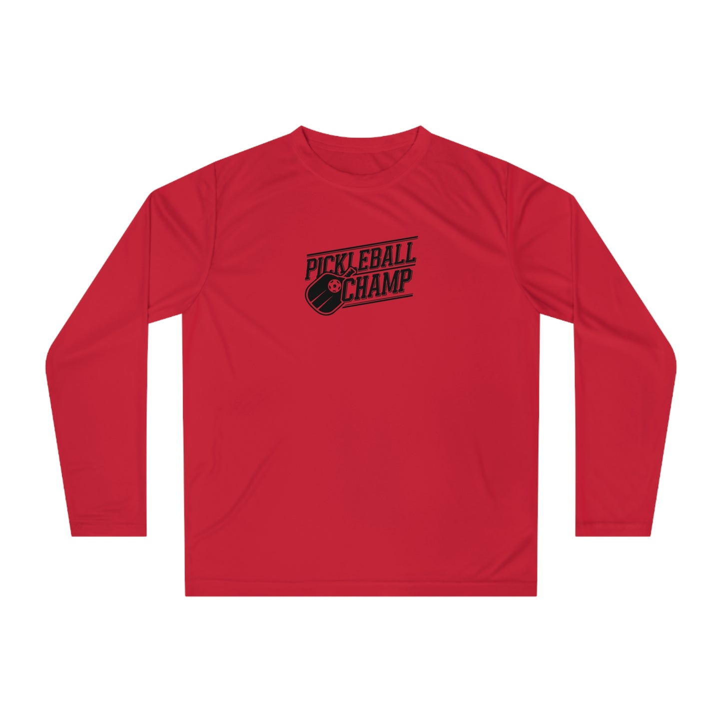 Men's Comfy Pickleball Long Sleeves top - Pickleball Champ Red
