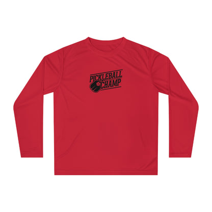 Men's Comfy Pickleball Long Sleeves top - Pickleball Champ Red