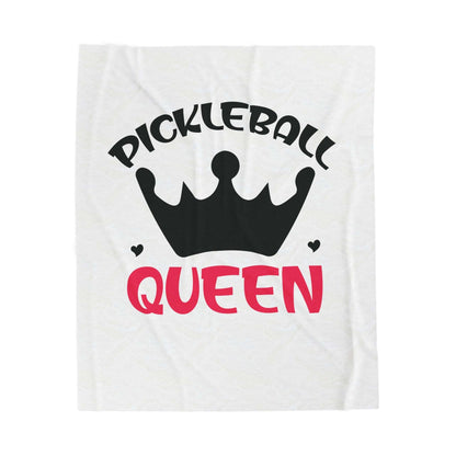 Pickleball Comfy Blanket - Pickleball Queen White