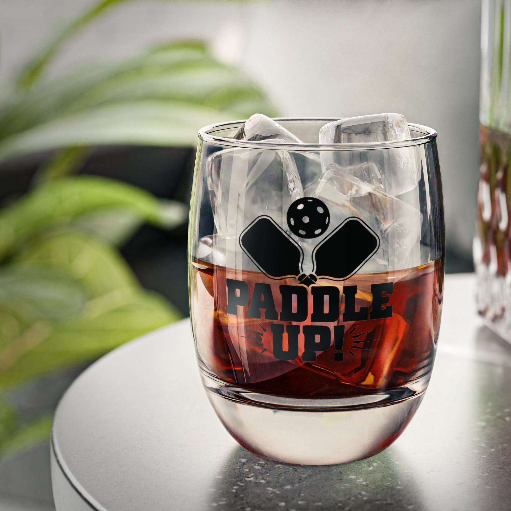 Pickleball Durable Whiskey Glass - Paddle Up