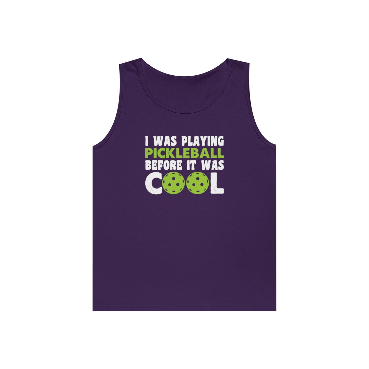 Men's Pickleball Tank Top - I Played Pickleball Before It Was Cool Purple
