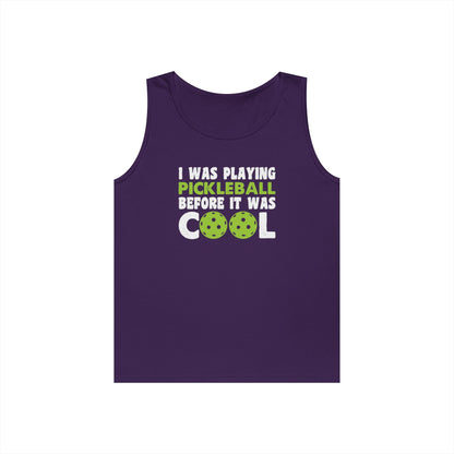 Men's Pickleball Tank Top - I Played Pickleball Before It Was Cool Purple