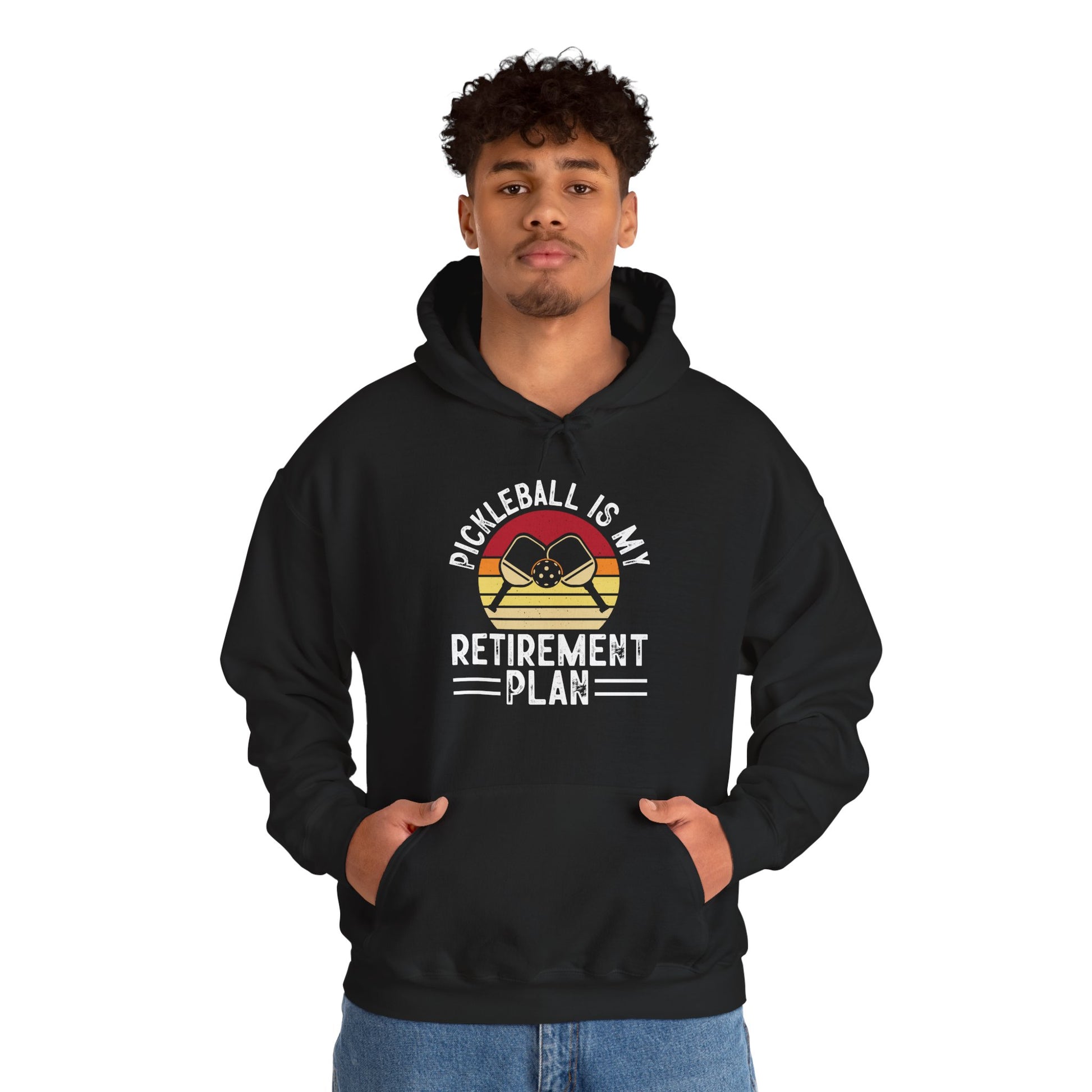 Men's Cool Pickleball Hoodie - Pickleball Is My Retirement Plan