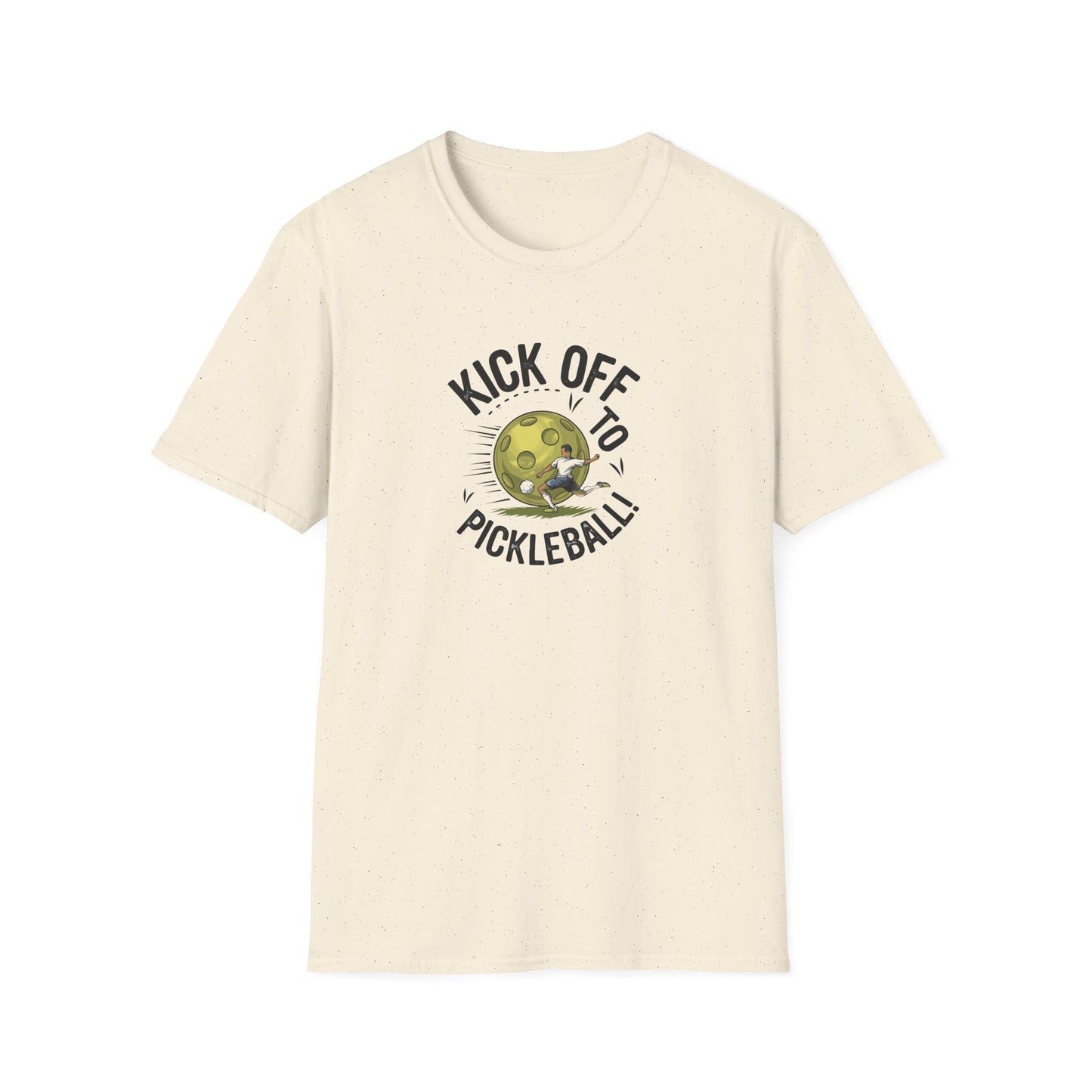 Women's Stylish Pickleball T-shirt - Kick Off to Pickleball Beige