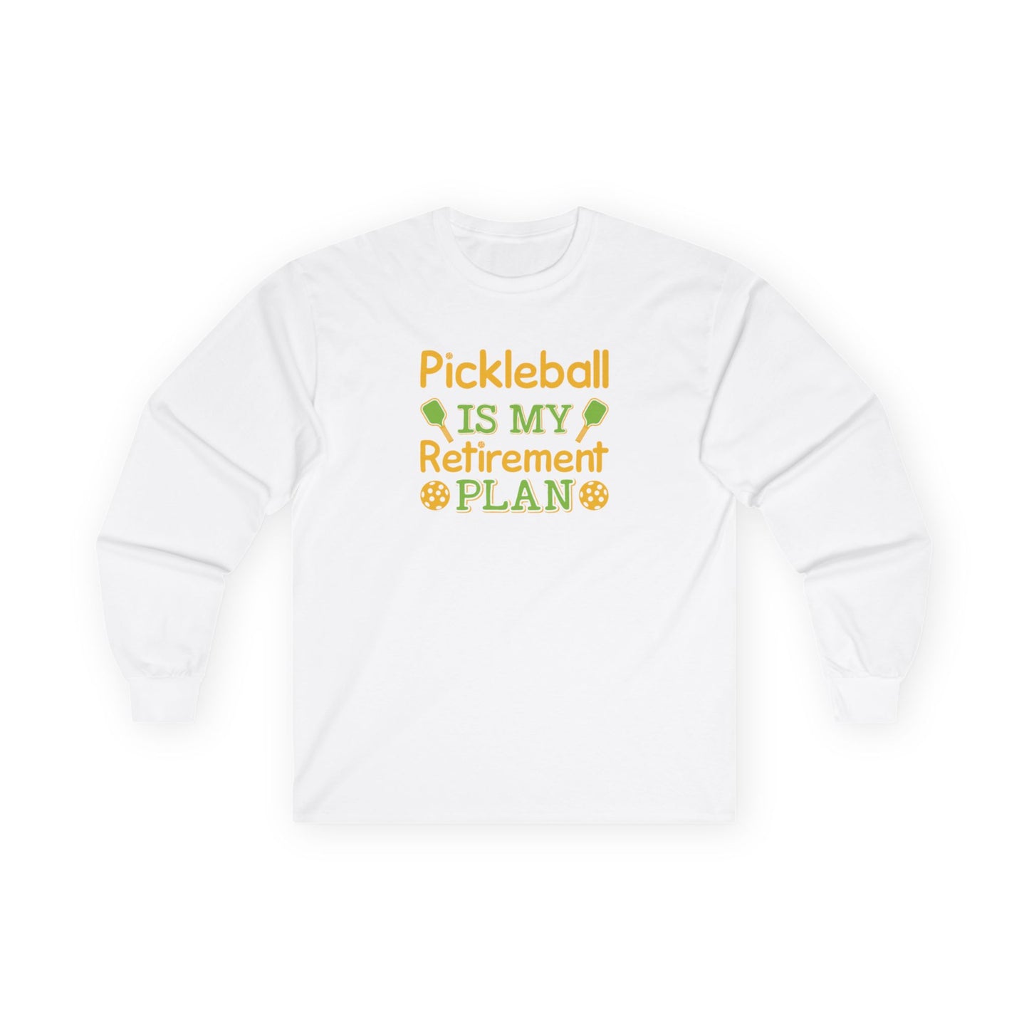 Women's Pickleball Long Sleeves top - Pickleball Is My Retirement Plan White