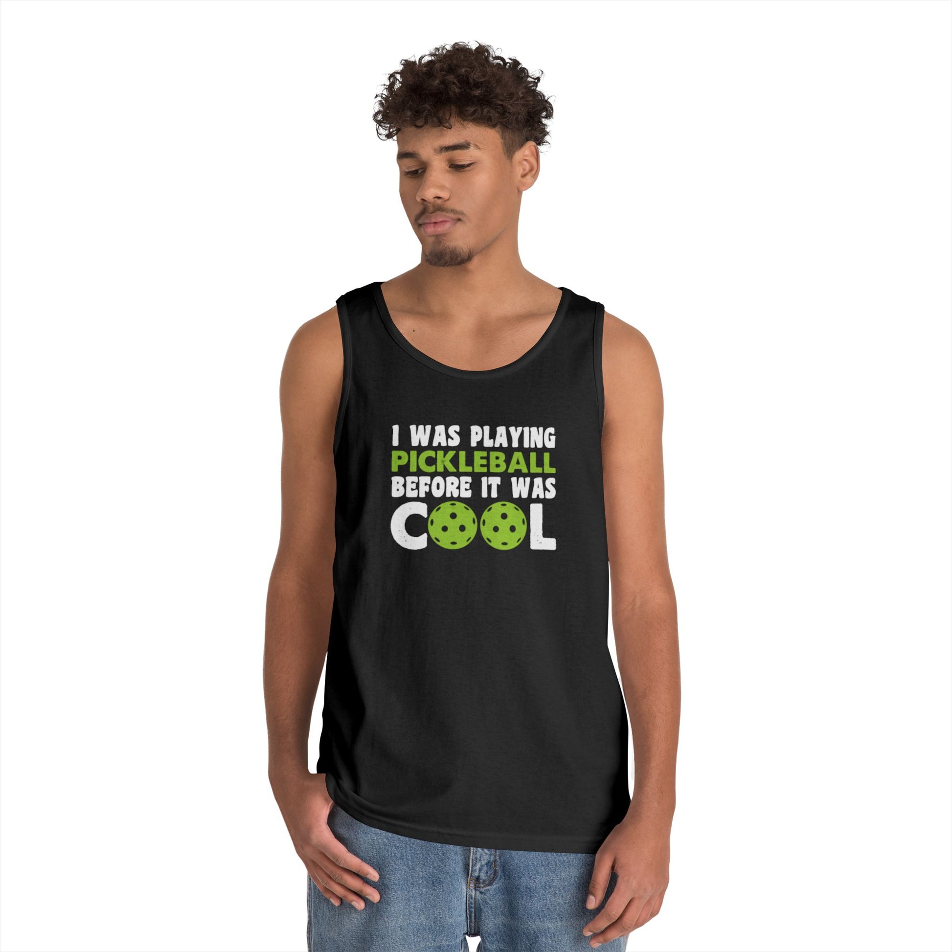 Men's Pickleball Tank Top - I Played Pickleball Before It Was Cool