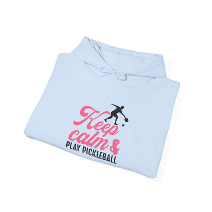 Women's Cute Pickleball Hoodie - Keep Calm & Play Pickleball