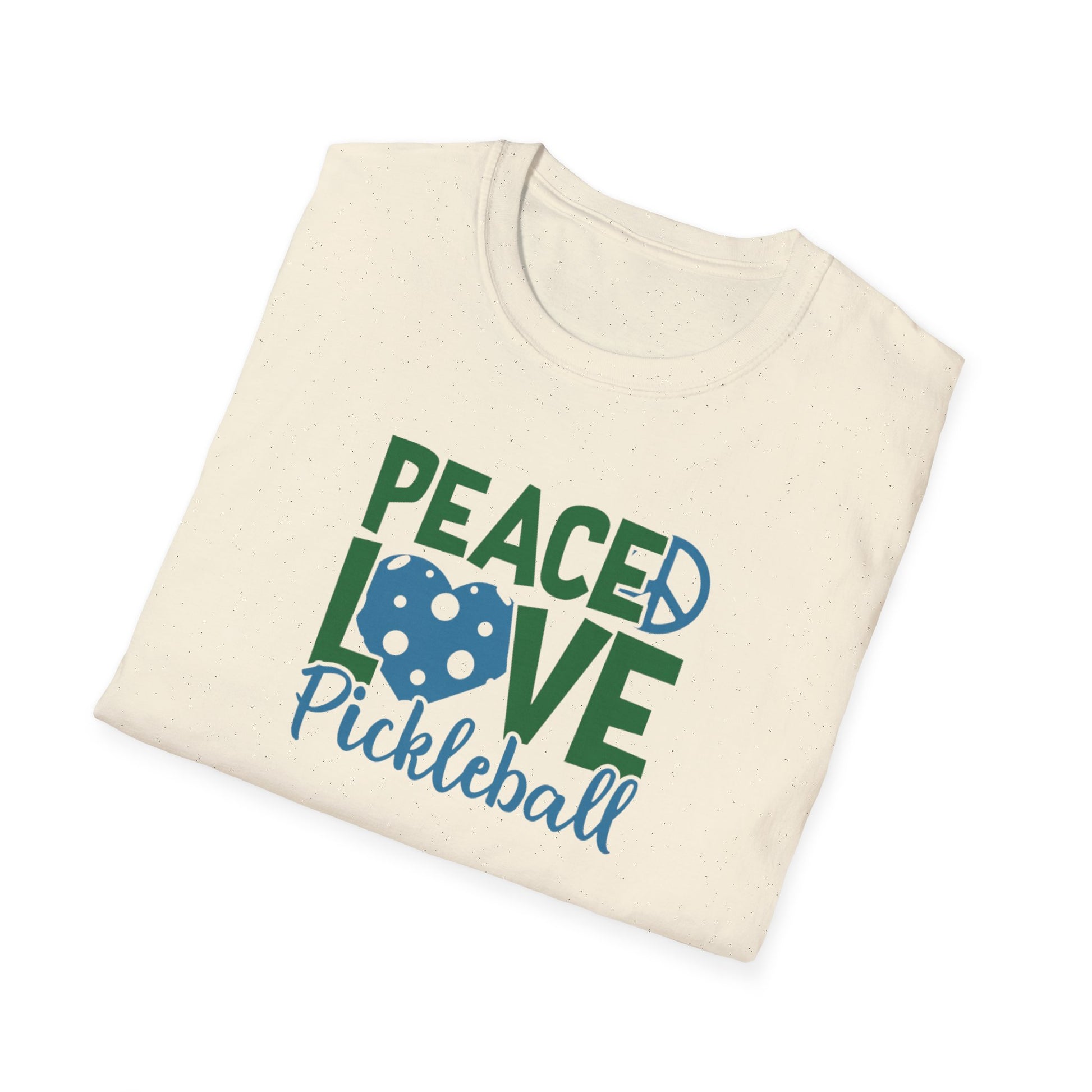 Women's Durable Pickleball T-shirt - Peace, Love, Pickleball