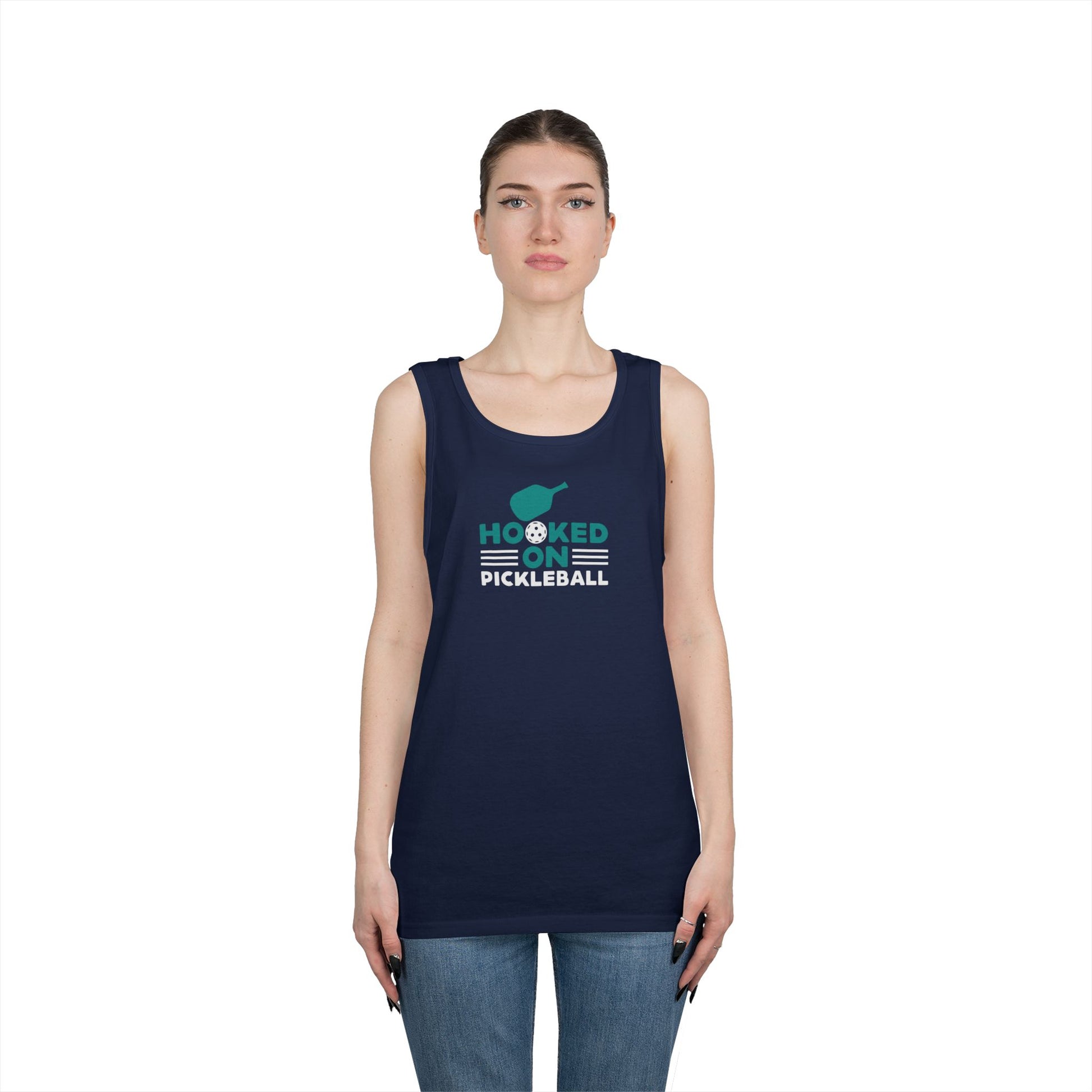 Women's Quirky Pickleball Tank Top - Hooked On Pickleball