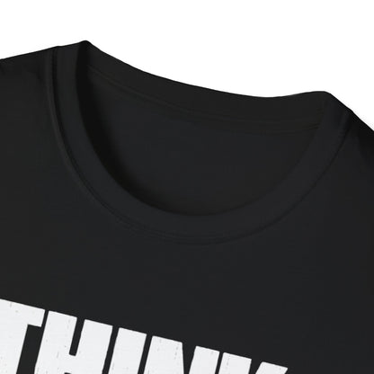 Men's Soft Pickleball T-shirt - Think Before You Dink