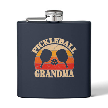Pickleball Durable Flask - Pickleball Grandma Navy