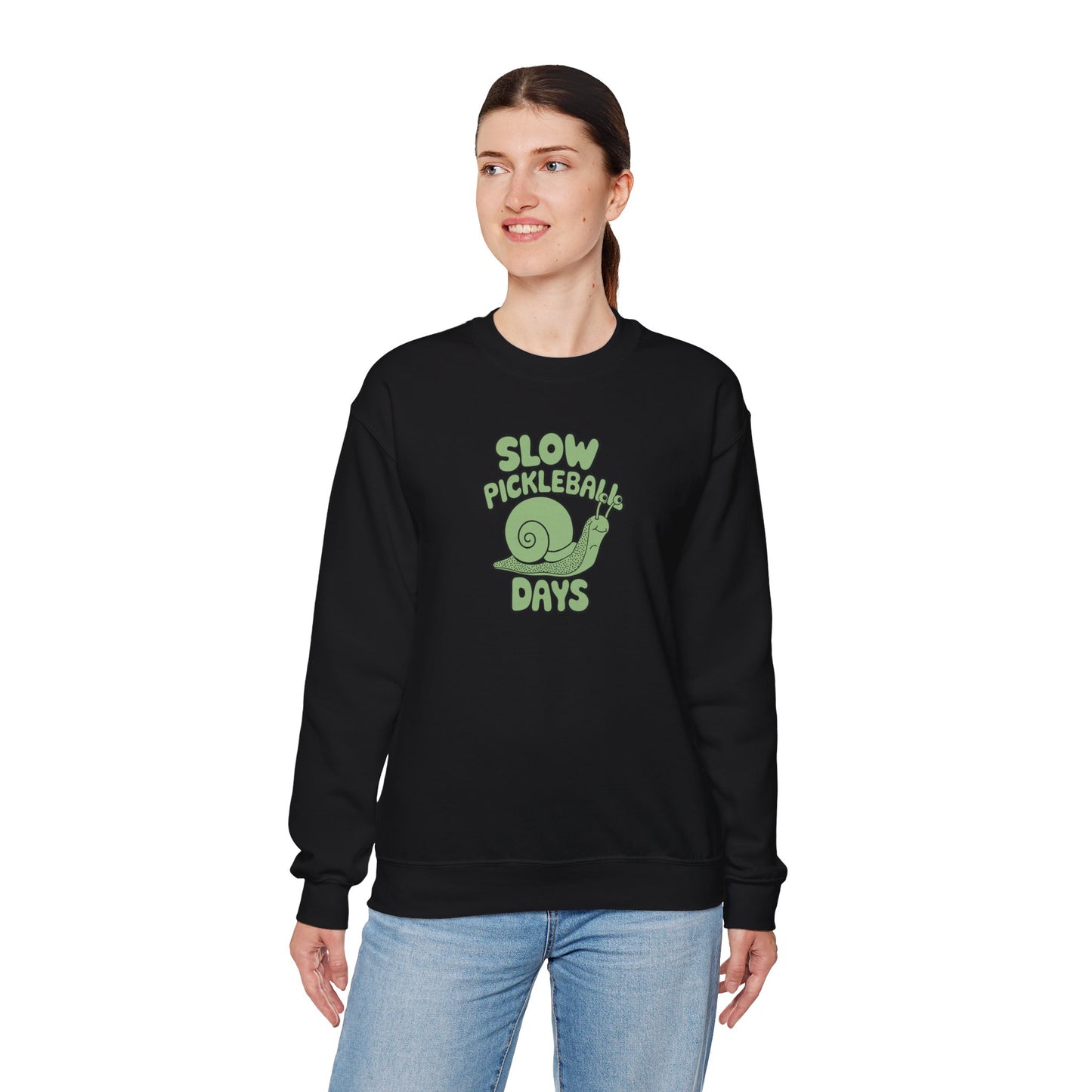 Women's Comfy Pickleball Sweatshirt - Slow Pickleball Days