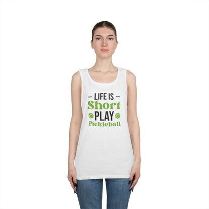 Women's Funny Pickleball Tank Top - Life Is Short Play Pickleball