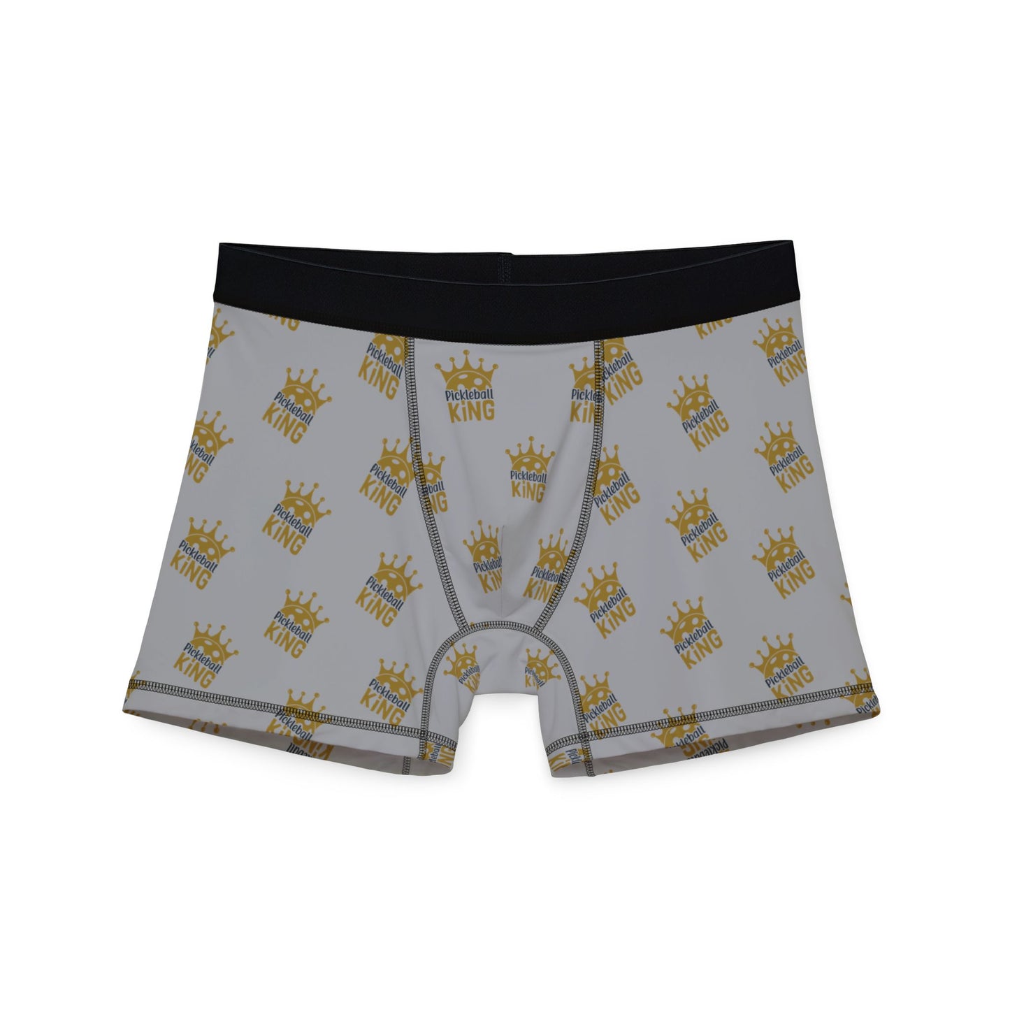 Men's Unique Pickleball Boxer - Pickleball King Grey