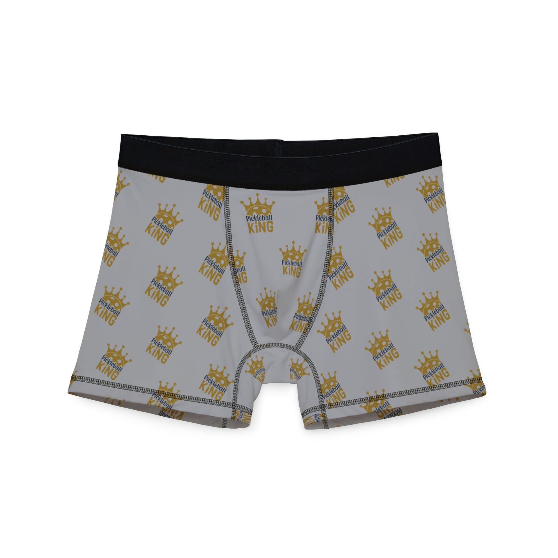 Men's Unique Pickleball Boxer - Pickleball King Grey