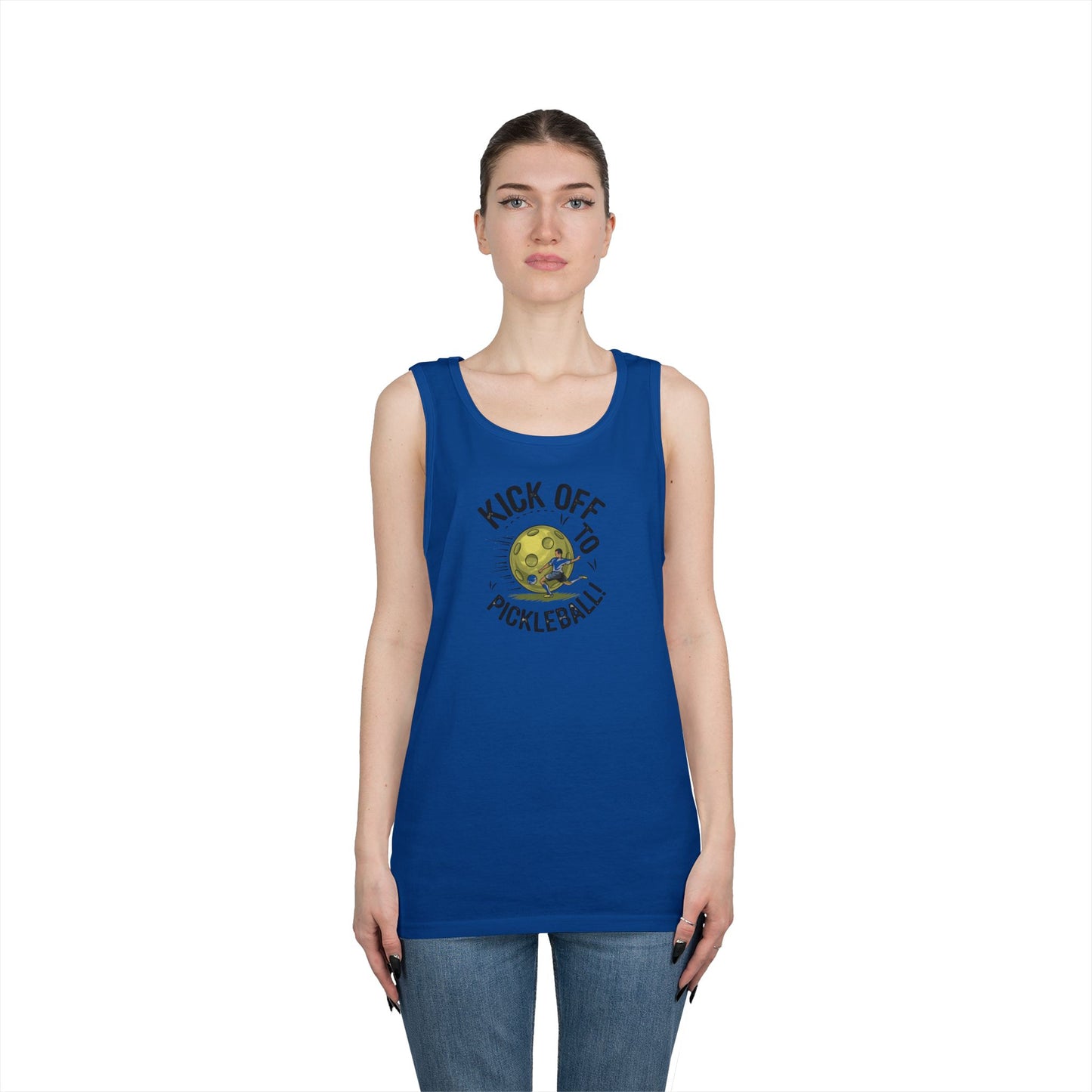 Women's Soft Pickleball Tank Top - Kick Off to Pickleball