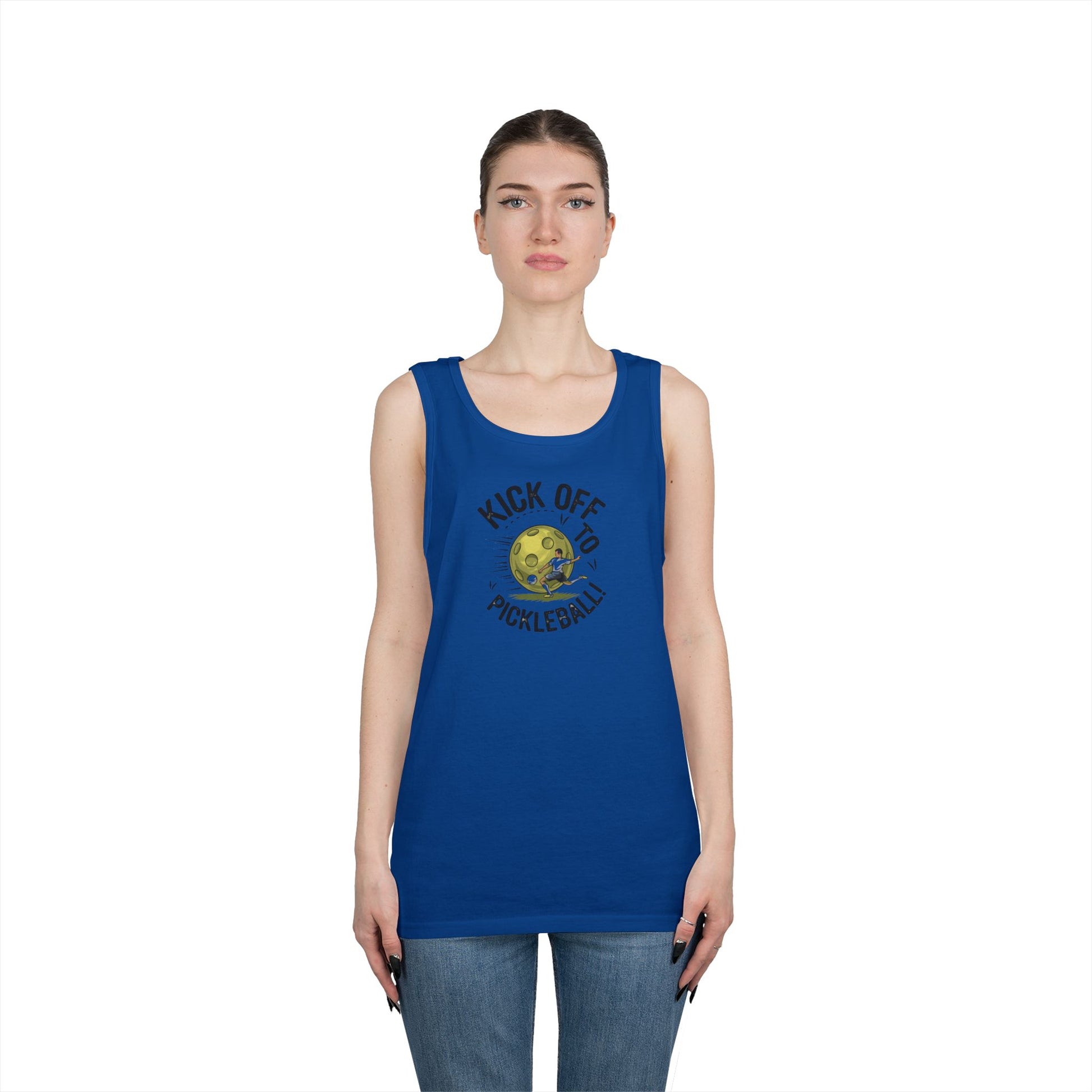 Women's Soft Pickleball Tank Top - Kick Off to Pickleball