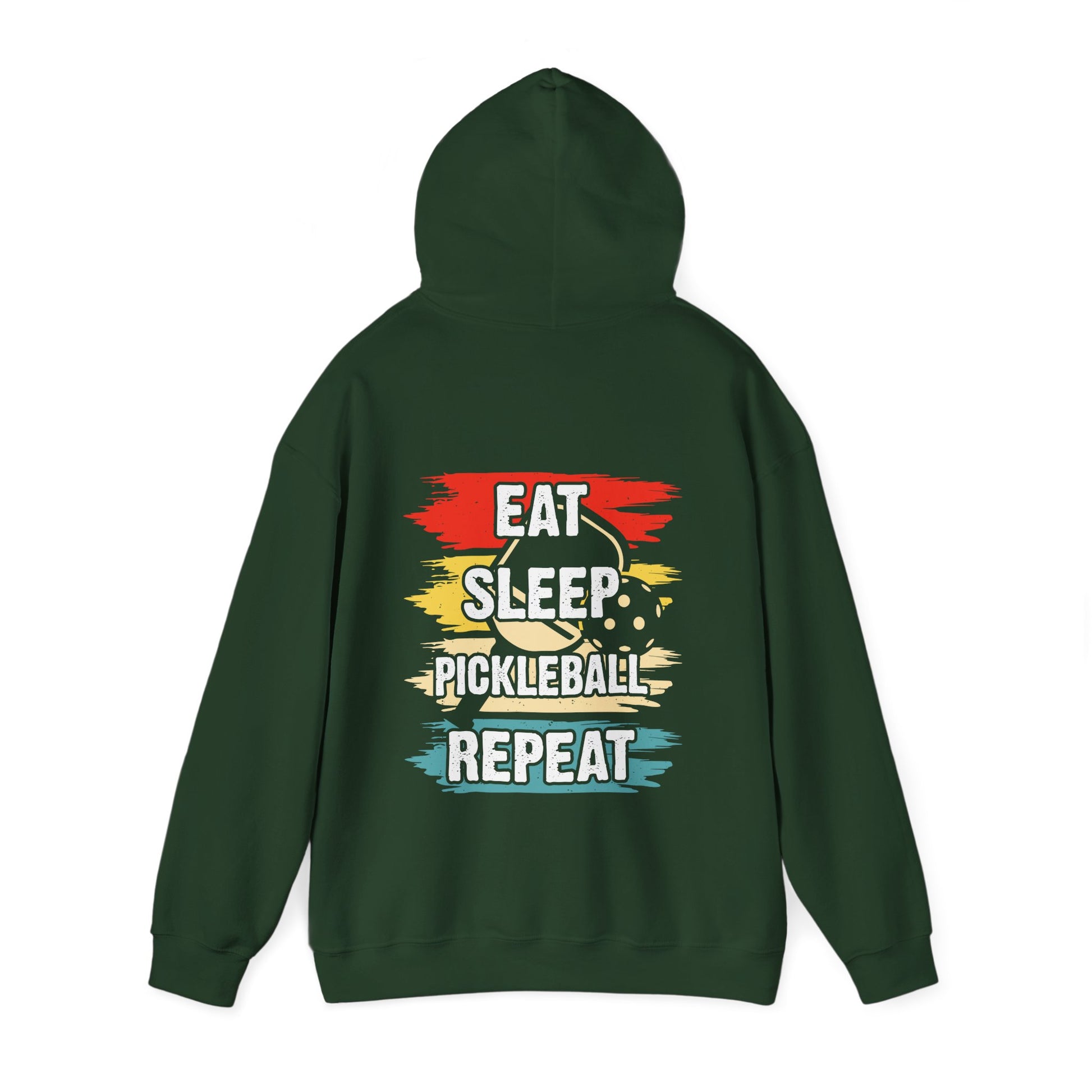 Men's Pickleball Hoodie - Eat Sleep Pickleball Repeat Retro