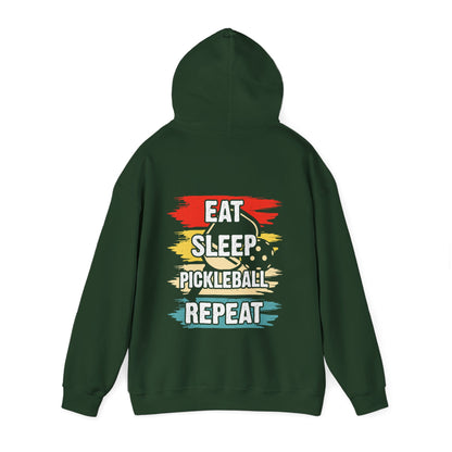 Men's Pickleball Hoodie - Eat Sleep Pickleball Repeat Retro
