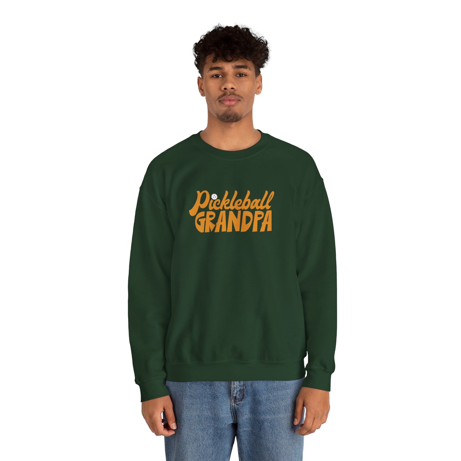 Men's Durable Pickleball Sweatshirt - Pickleball Grandpa