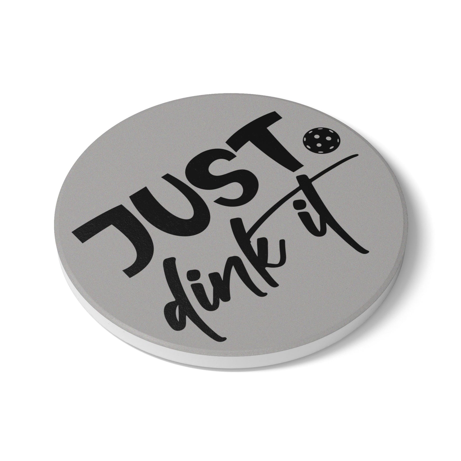 Pickleball Playful Ceramic Coaster - Just Dink It