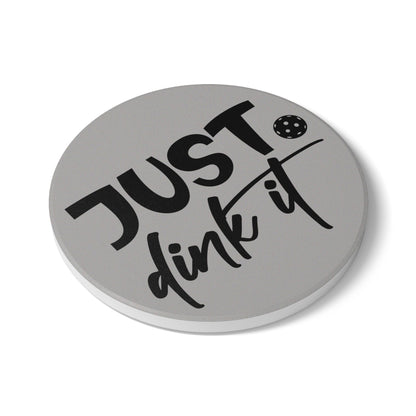 Pickleball Playful Ceramic Coaster - Just Dink It