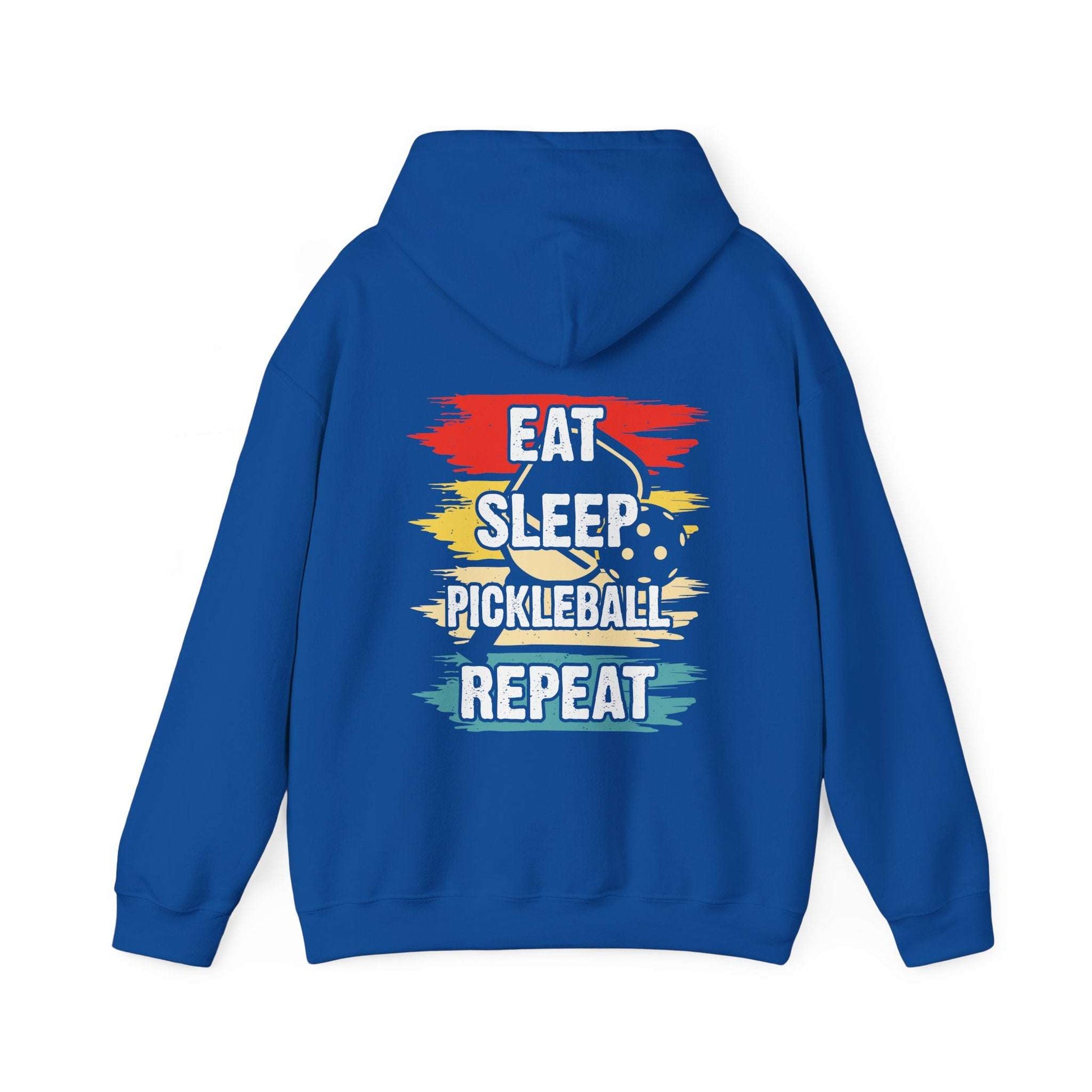 Men's Pickleball Hoodie - Eat Sleep Pickleball Repeat Retro