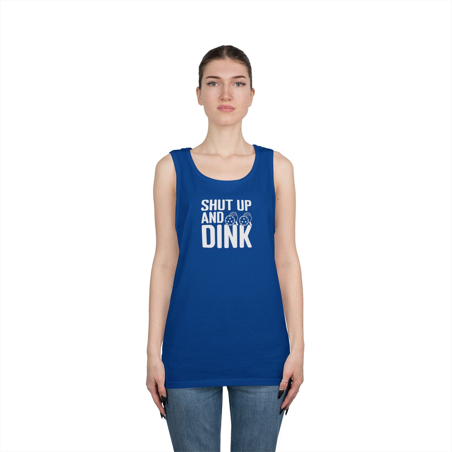 Women's Lightweight Pickleball Tank Top - Shut Up and Dink