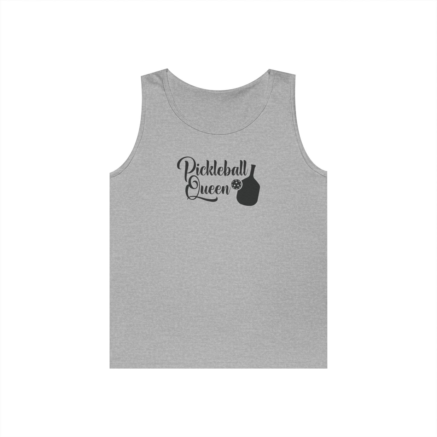 Women's Stylish Pickleball Tank Top - Pickleball Queen Gray