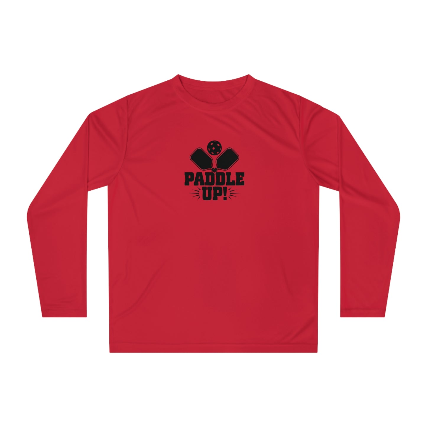 Women's Lightweight Pickleball Long Sleeves top - Paddle Up Red
