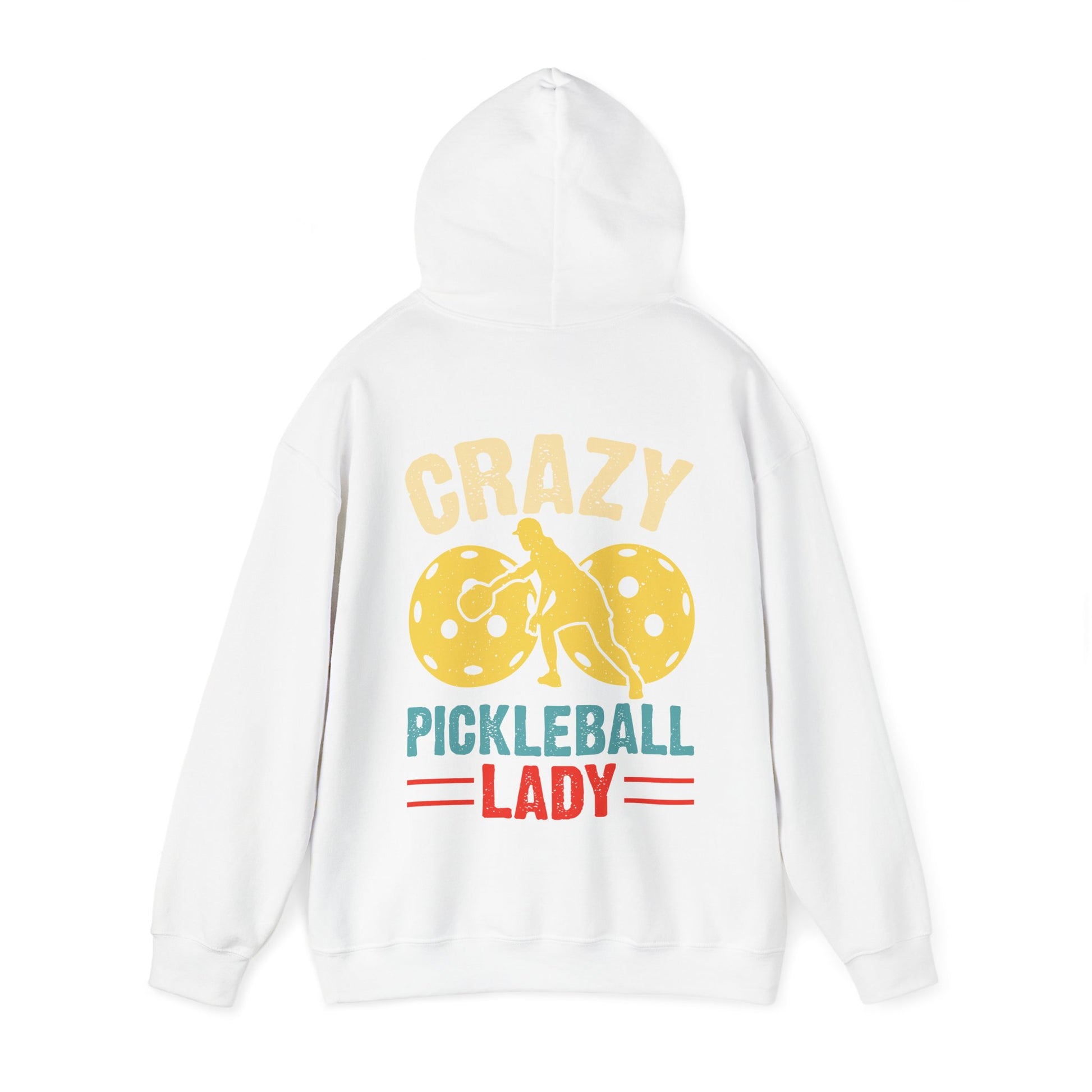Women's Eye-Catching Pickleball Hoodie - Crazy Pickleball Lady