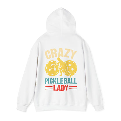 Women's Eye-Catching Pickleball Hoodie - Crazy Pickleball Lady