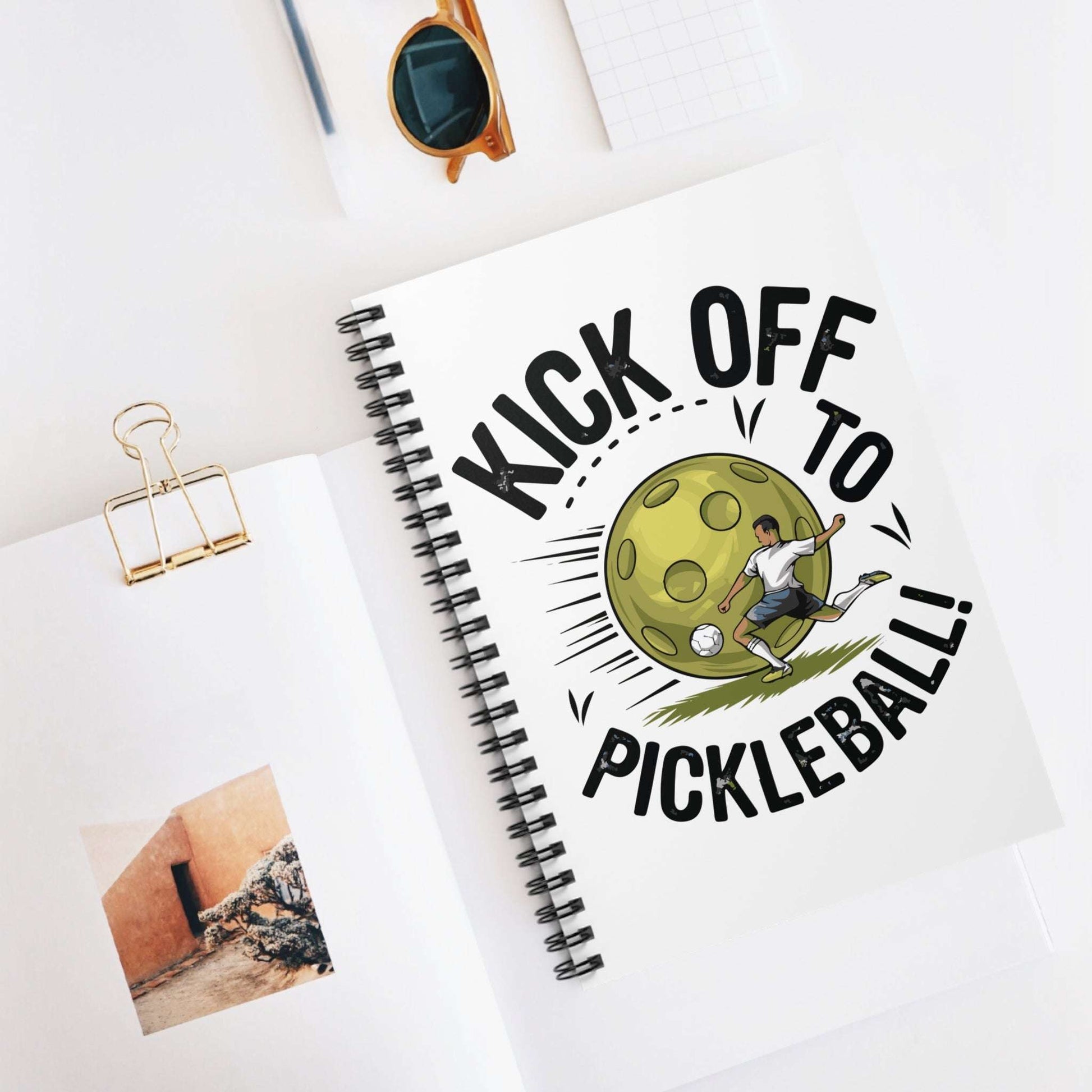 Pickleball Durable Notebook - Kick Off to Pickleball