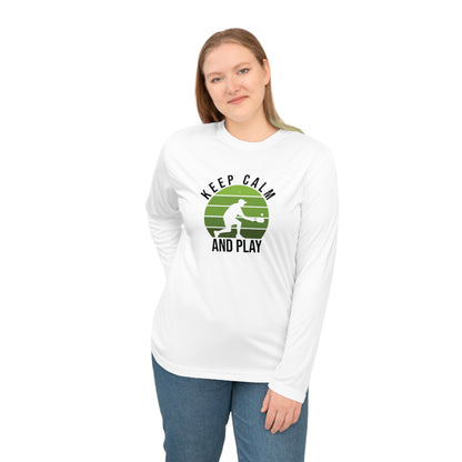 Women's Quirky Pickleball Long Sleeves top - Keep Calm and Play