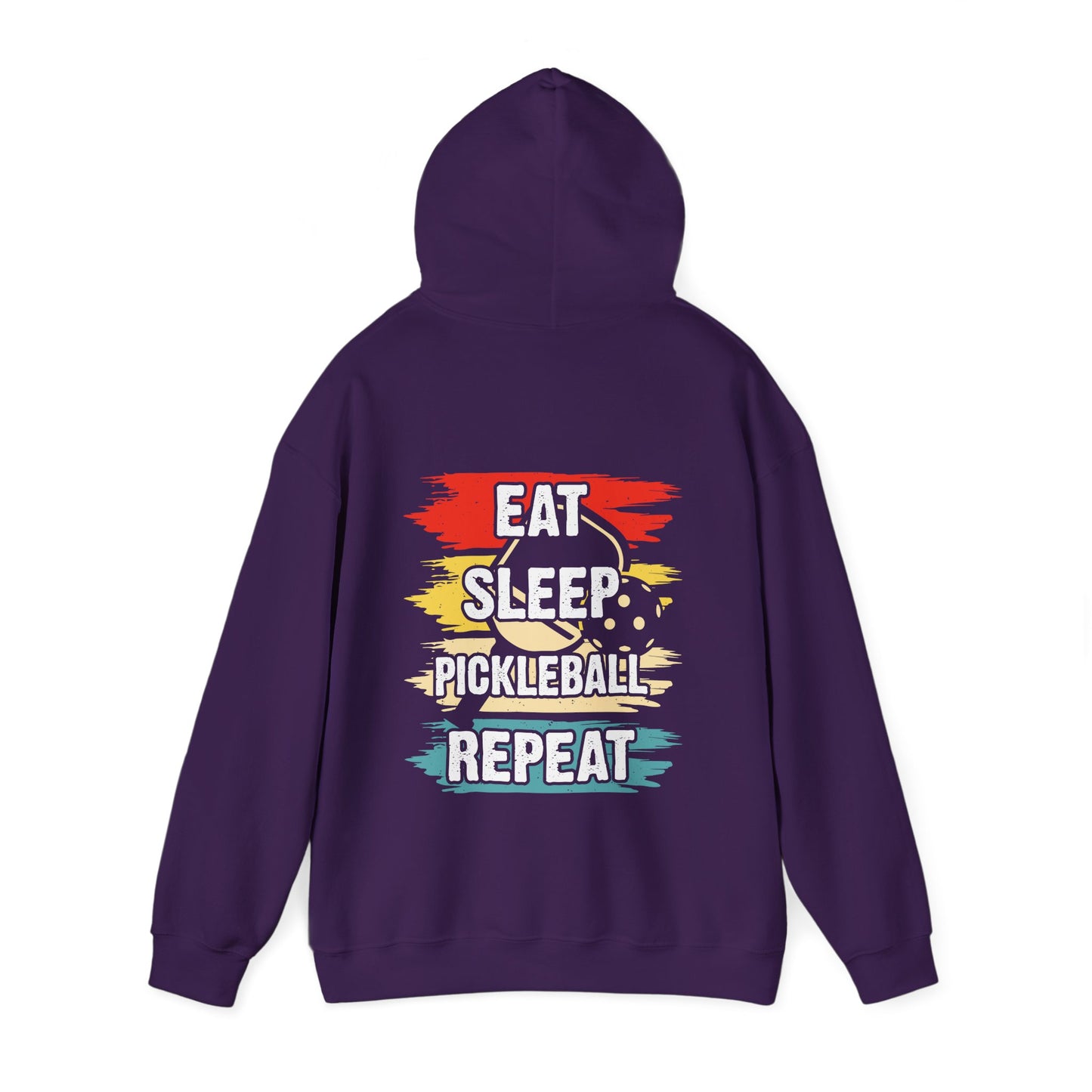 Men's Pickleball Hoodie - Eat Sleep Pickleball Repeat Retro