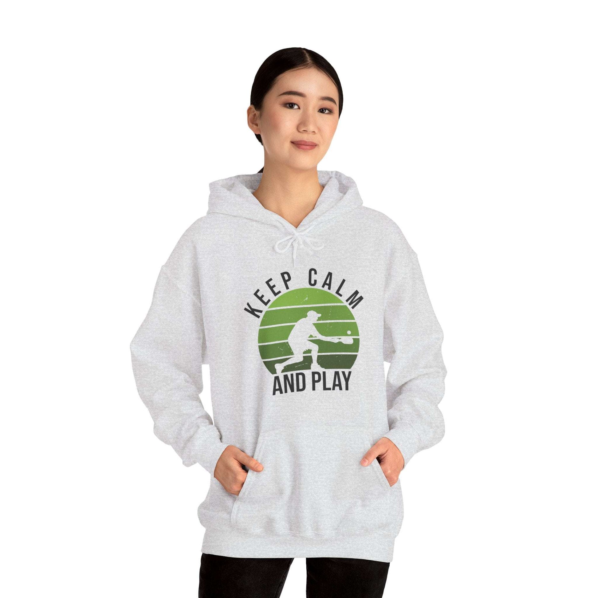 Women's Durable Pickleball Hoodie - Keep Calm and Play