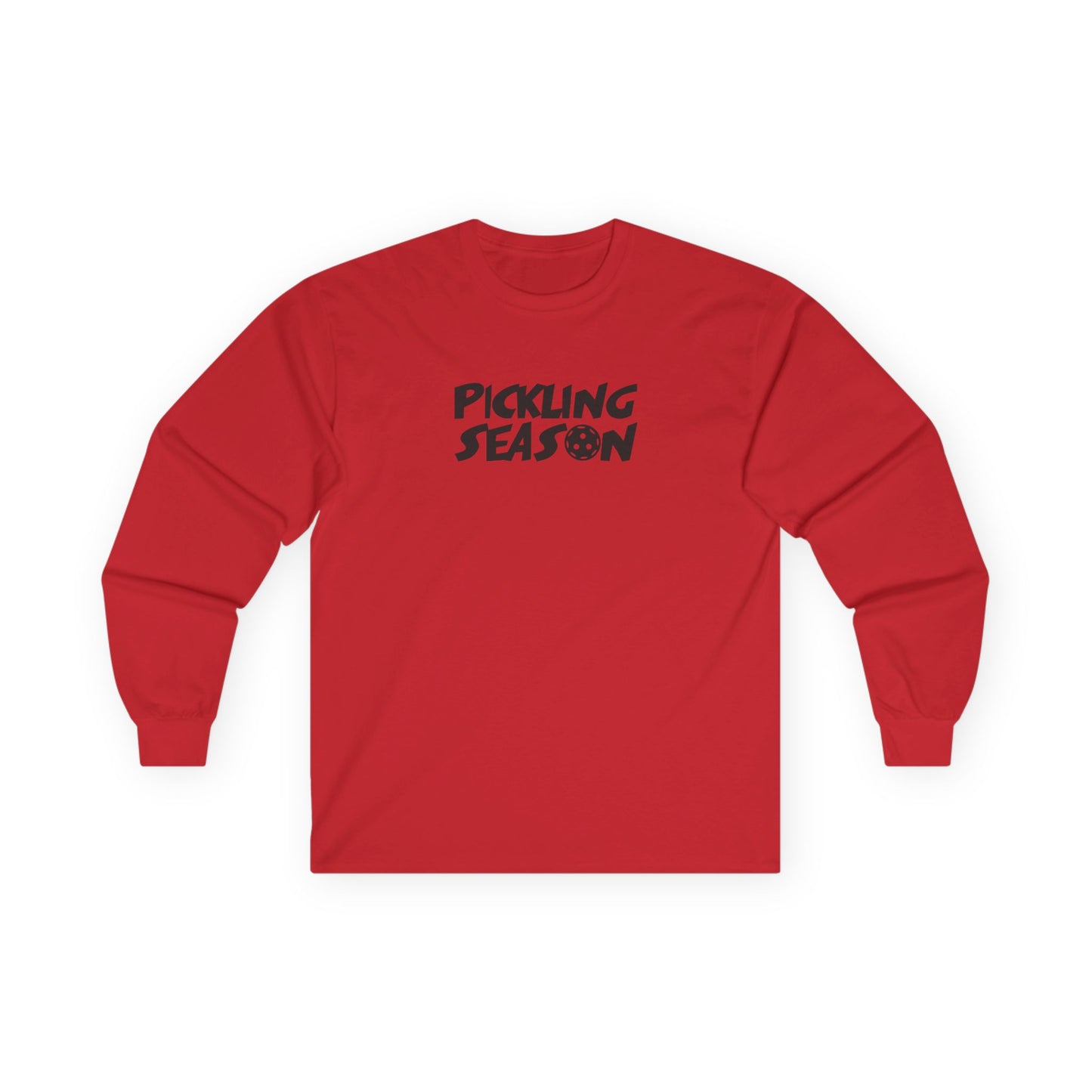 Women's Comfy Pickleball Long Sleeves top - Pickling Season Red