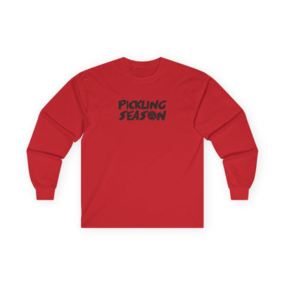 Women's Comfy Pickleball Long Sleeves top - Pickling Season Red