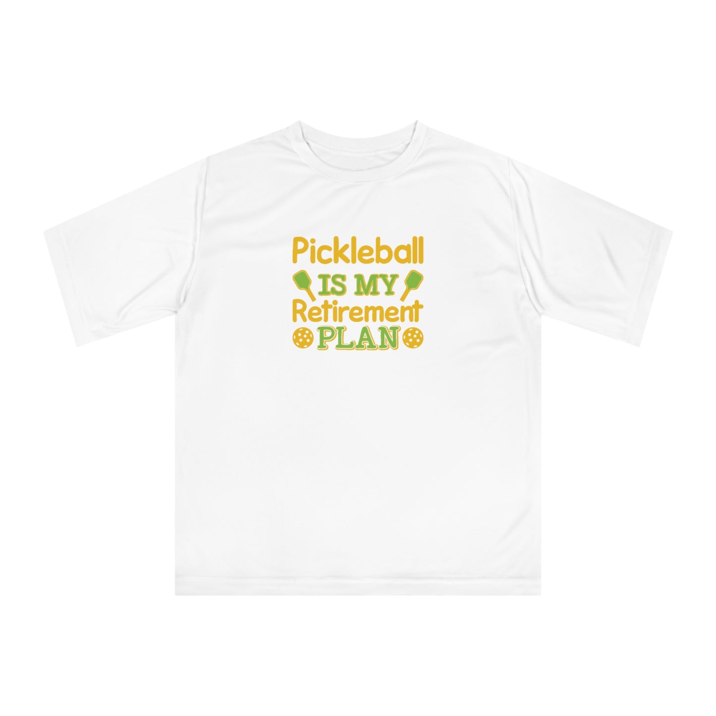 Men's Funny Pickleball T-shirt - Pickleball Is My Retirement Plan White