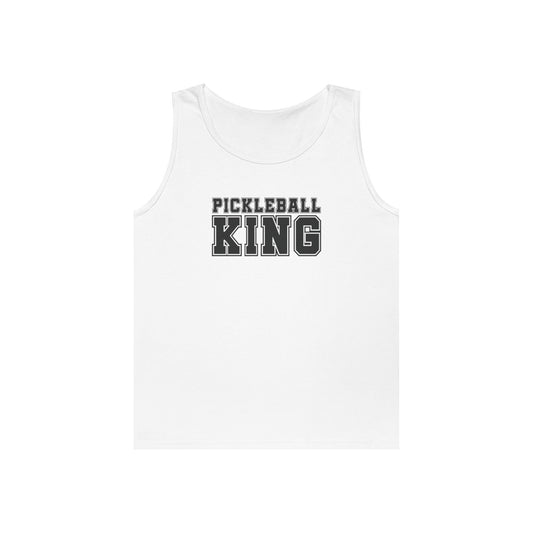 Men's Cool Pickleball Tank Top - Pickleball King White