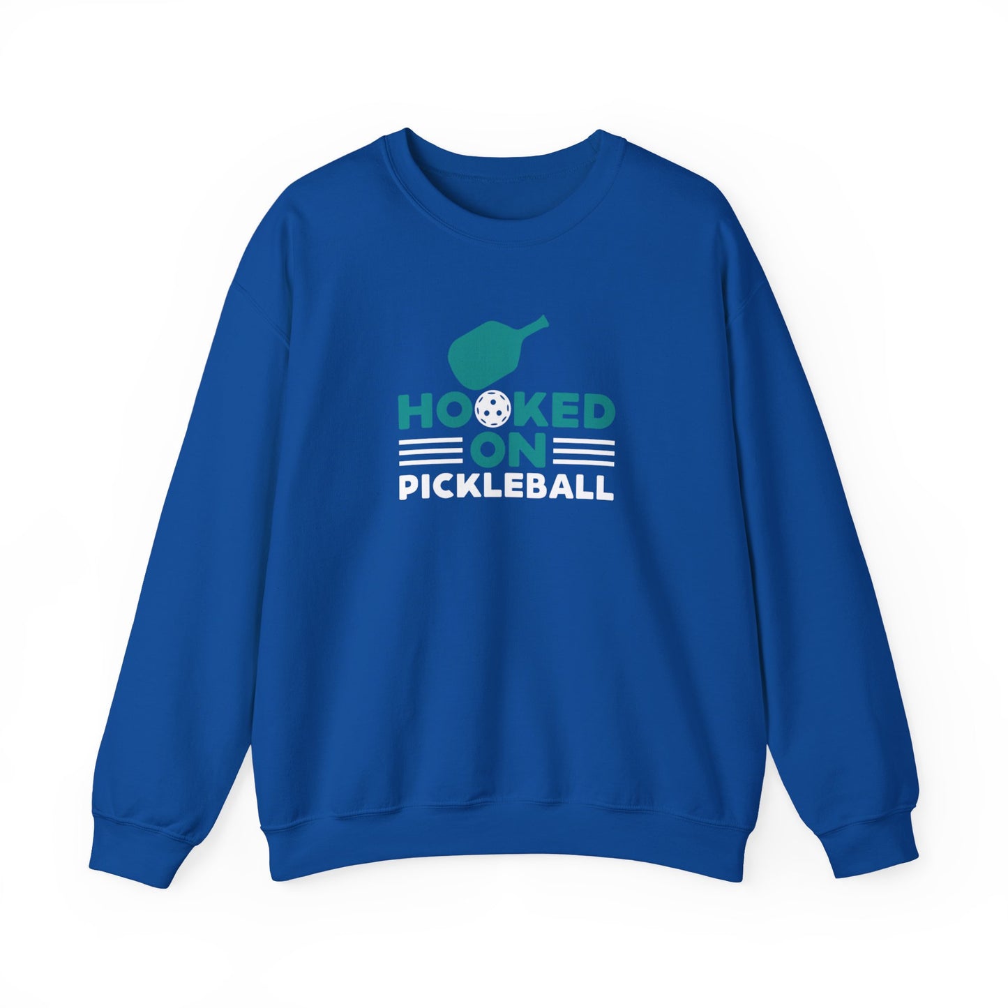 Women's Cool Pickleball Sweatshirt - Hooked on Pickleball Royal
