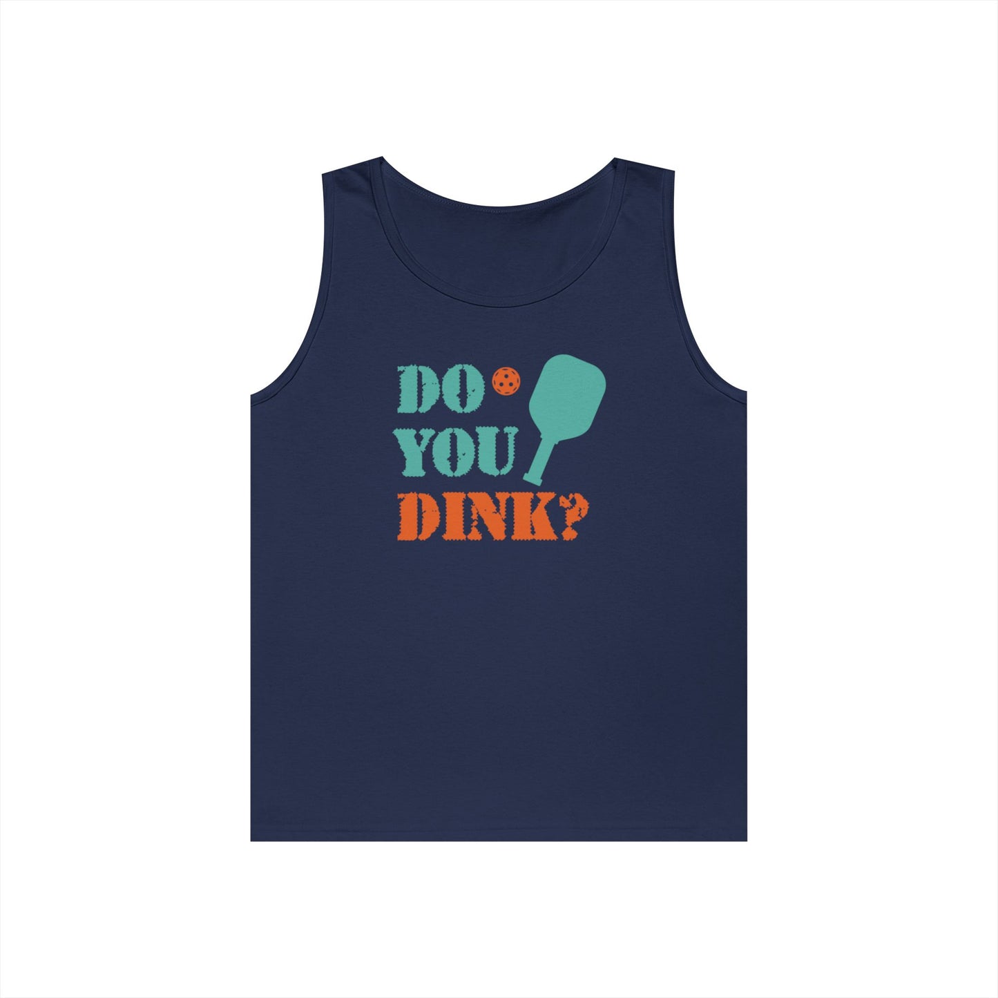 Men's Durable Pickleball Tank Top - Do You Dink? Navy