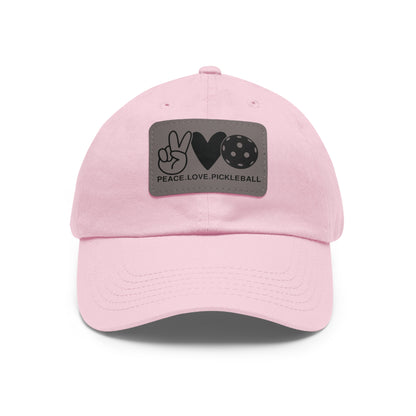 Pickleball Playful Cap - Peace Love Pickleball Pink