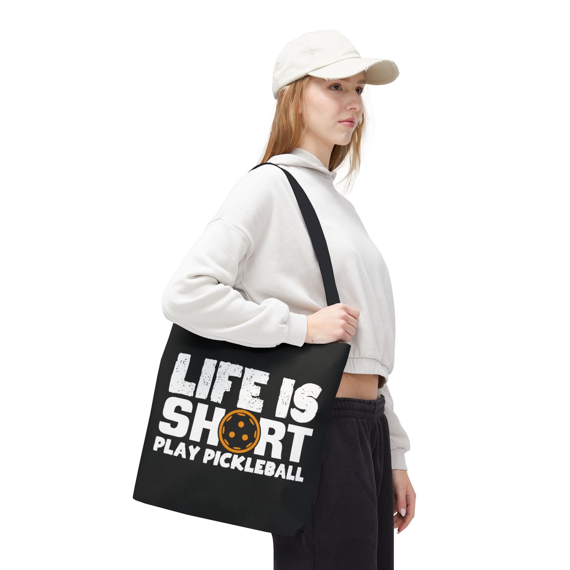 Pickleball Quirky Tote Bag - Life Is Short Play Pickleball