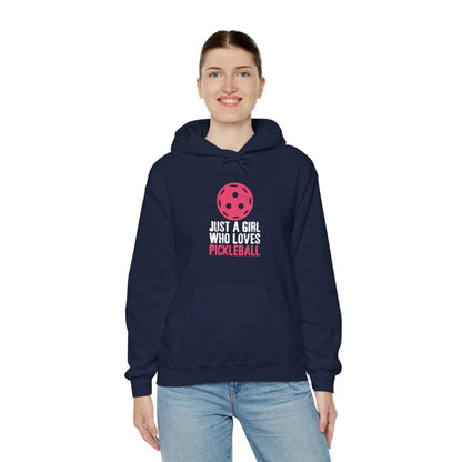 Women's Cute Pickleball Hoodie - Just A Girl Who Loves Pickleball