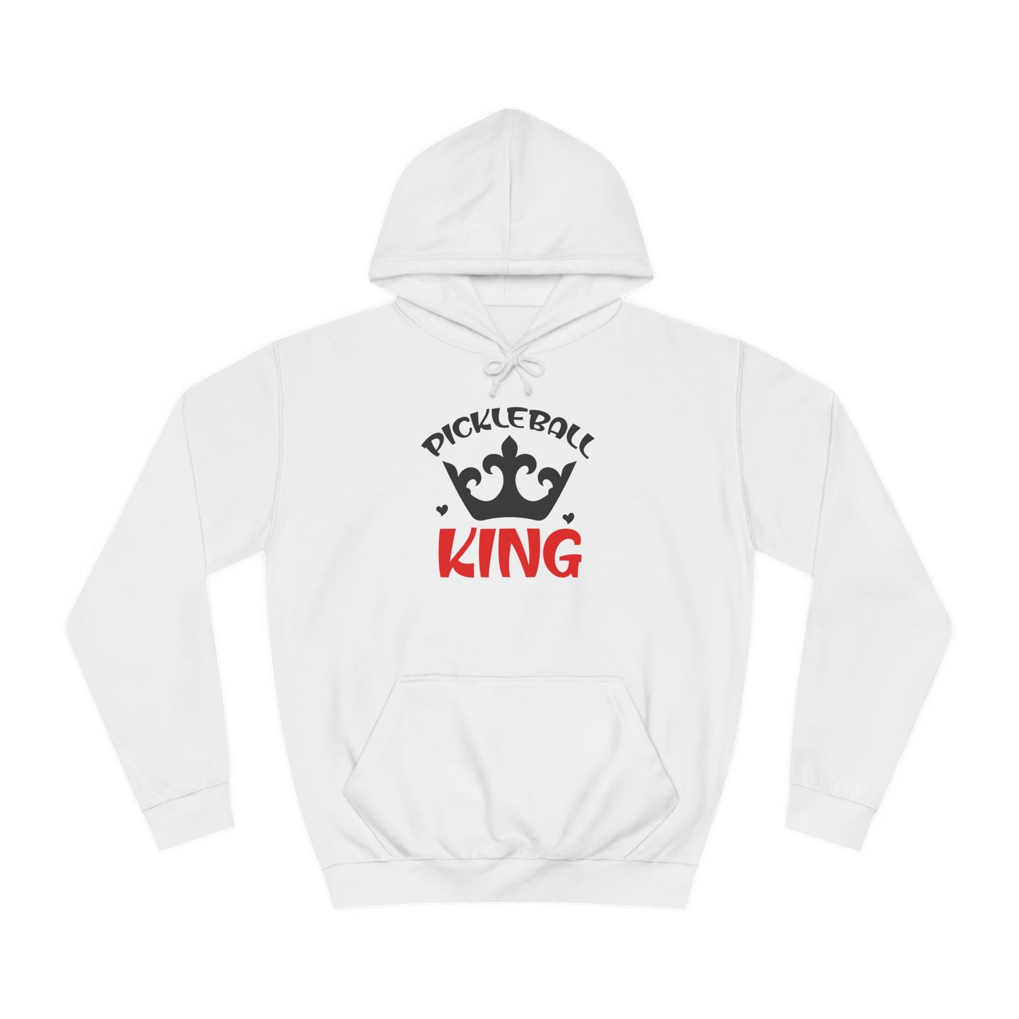 Men's Funny Pickleball Hoodie - Pickleball King White