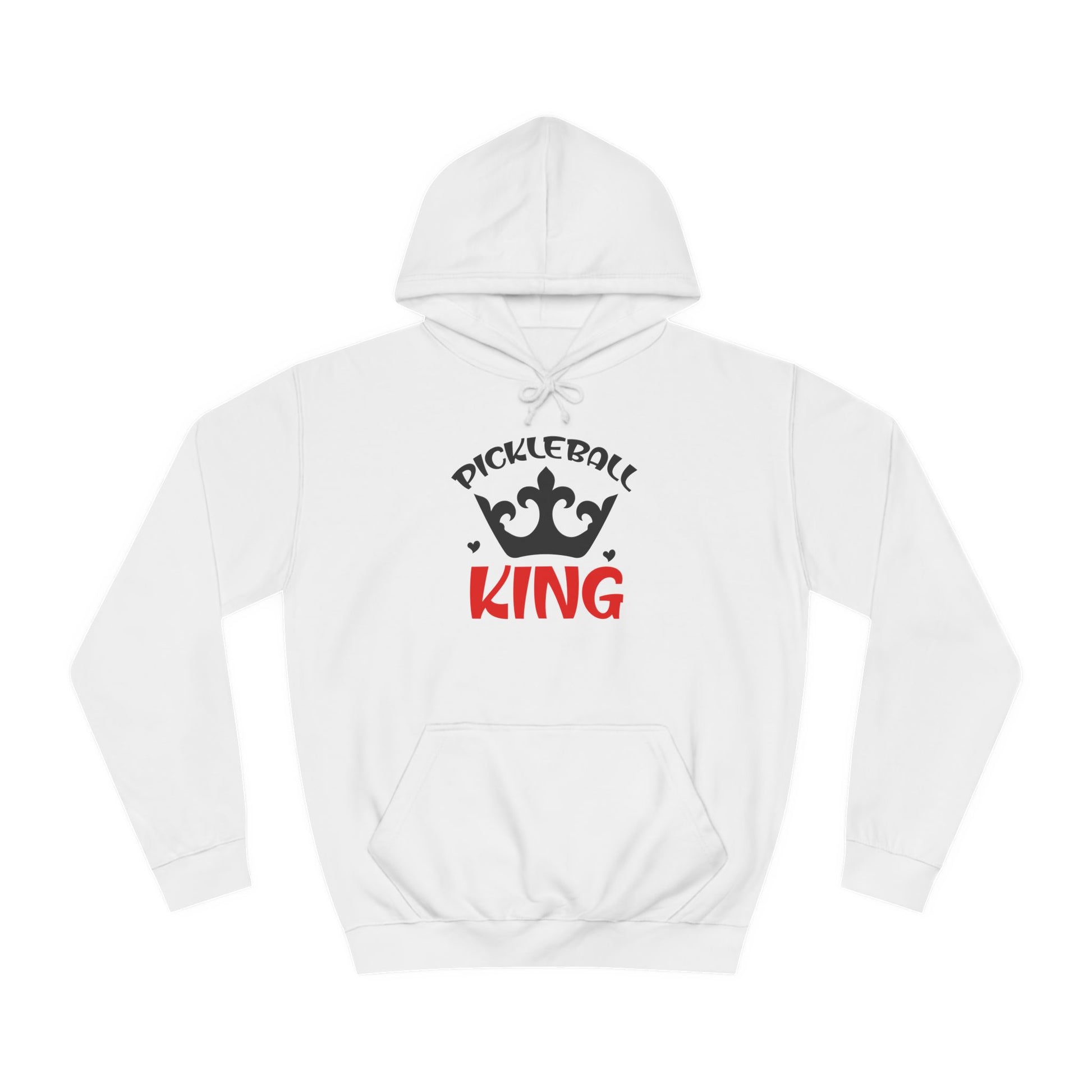 Men's Funny Pickleball Hoodie - Pickleball King White