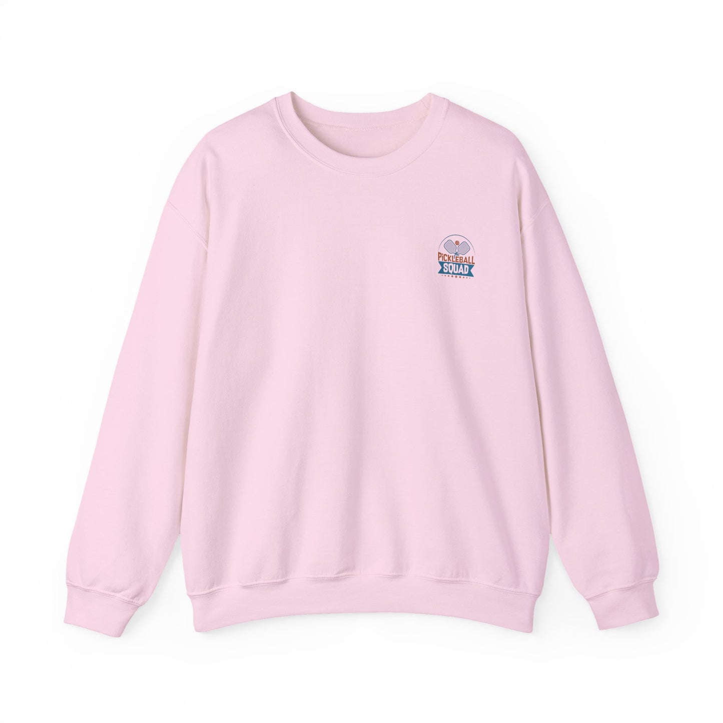 Women's Durable Pickleball Sweatshirt - Happy People Play Pickleball Pink