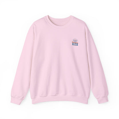 Women's Durable Pickleball Sweatshirt - Happy People Play Pickleball Pink